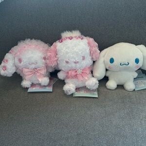 Sanrio Pink Sakura Cinnamoroll and Pochacco and EXTRA cinnamoroll set of 3!